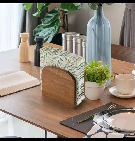 Wooden Standing Napkin Holder Kitchen & Dining Napkin Holders