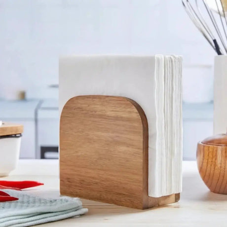 Wooden Standing Napkin Holder Kitchen & Dining Napkin Holders
