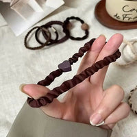 5pcs Baby Girls Bow Tie Hair Bands Hair Accessories Ponytail Holders