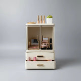 Acrylic Double Door Cosmetic Storage Cabinet Storage & Organisation Makeup Vanities