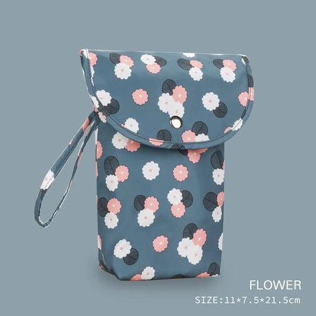 Waterproof Floral Diaper Pouch Baby Accessories Diaper Bag Organizers