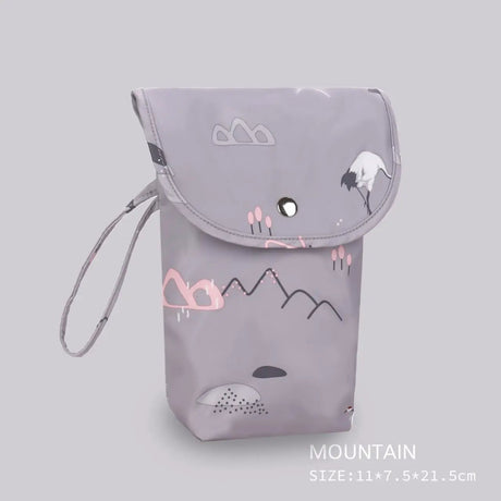 Waterproof Floral Diaper Pouch Baby Accessories Diaper Bag Organizers