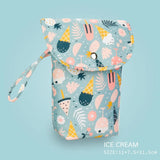 Waterproof Floral Diaper Pouch Baby Accessories Diaper Bag Organizers