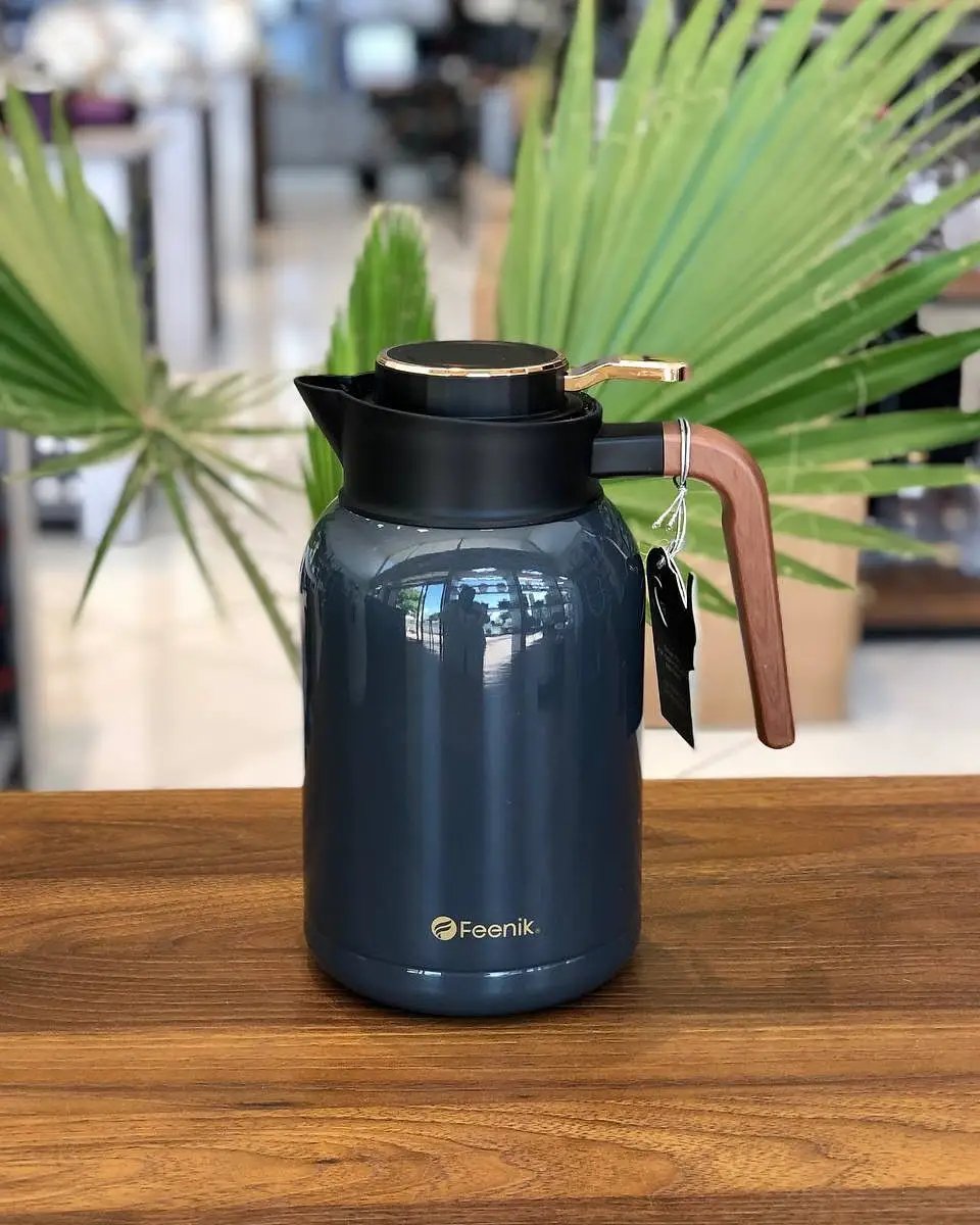 FEENIK 2L Vacuum Flask Unbreakable 24-Hour Hot Drinkware Thermoses