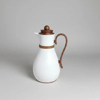 Pot Shaped Vacuum Flask Wood-Grain Handle 1.0L Kitchen & Dining Thermoses