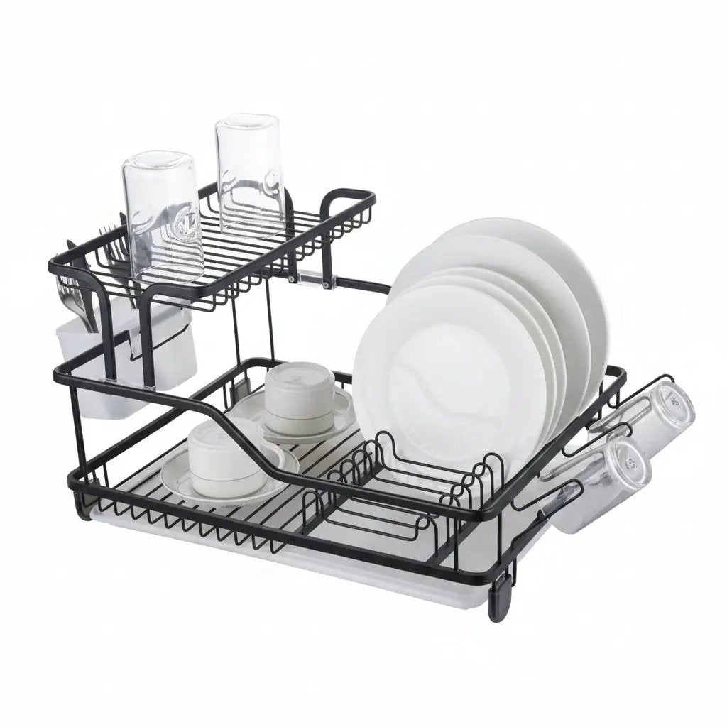 Large Single Layer Dish Rack Kitchen Storage Dish Racks