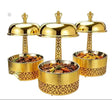 8L Round Hanging Chafing Dish Buffet Food Warmer Kitchen & Dining Chafing Dishes