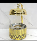 8L Round Hanging Chafing Dish Buffet Food Warmer Kitchen & Dining Chafing Dishes