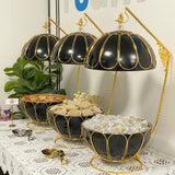 8L Egg-Shaped Round Hanging Chafing Dish Buffet Food Warmer Kitchen & Dining Chafing Dishes