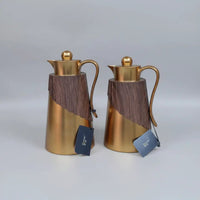 Forever Gold Luxury Thermal Flask Set 2-Piece 1L & 1.3L Drinkware Thermoses