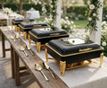 9L Round Hydraulic Stainless Steel Chafing Dish Buffet Kitchen & Dining Chafing Dishes