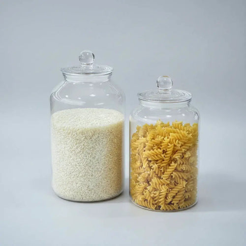 Clear Acrylic Storage Jars with Airtight Knob Lids Kitchen & Dining Food Storage Containers