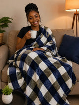 Luxury Textured Fleece Blanket 200x230cm Home & Living Throw Blankets