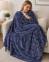Luxury Textured Fleece Blanket 200x230cm Home & Living Throw Blankets
