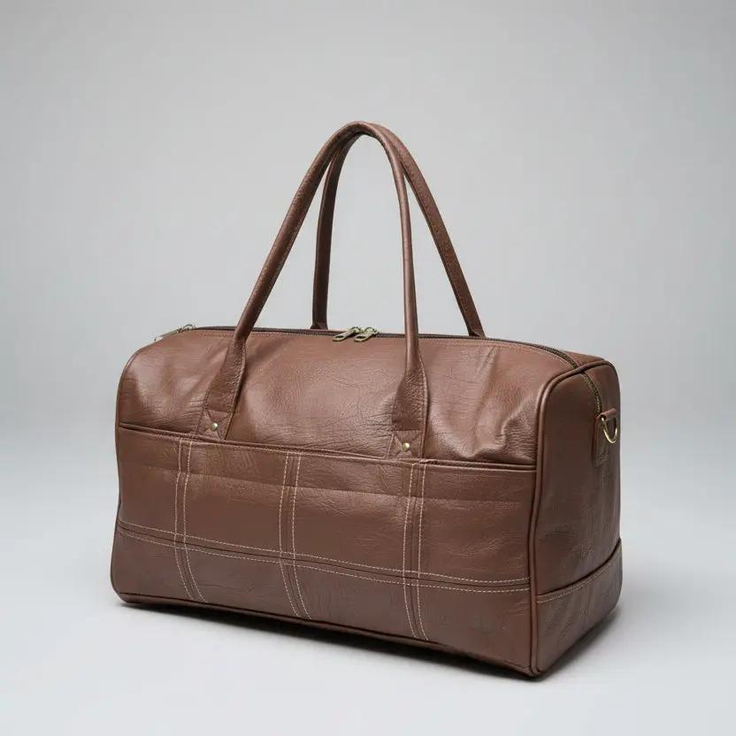 Leather Finish Duffel Travel Bag 62x32x28cm Outdoor & Travel Duffel Bags