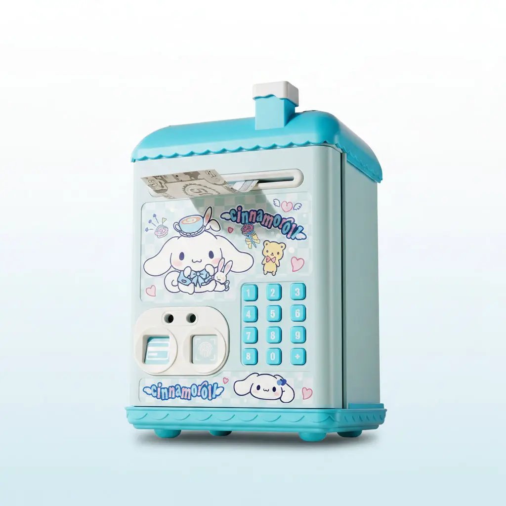 Fingerprint Piggy Bank for Kids With Music and Security Home bank Play Money & Banking