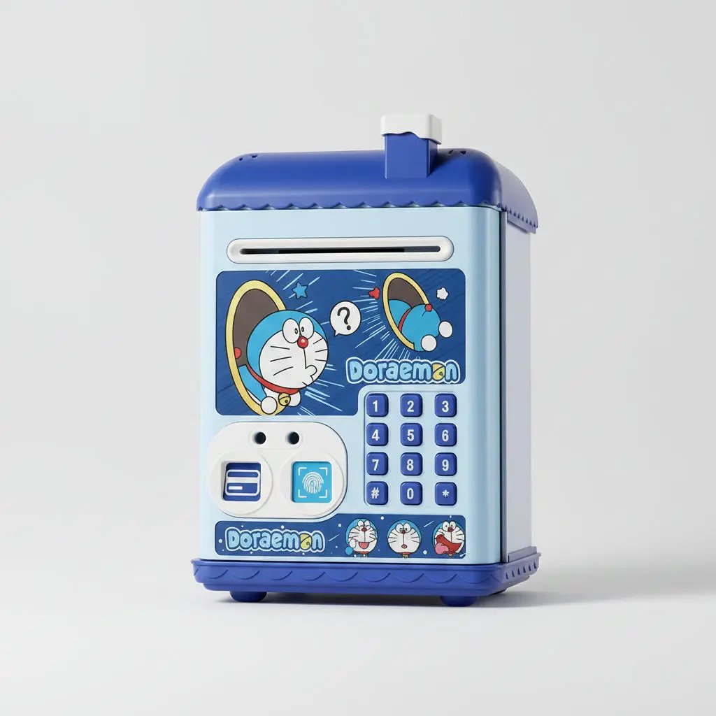 Fingerprint Piggy Bank for Kids With Music and Security Home bank Play Money & Banking