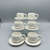 Pearl Rim White Ceramic Dinnerware Set 36pcs Dinnerware Dinnerware Sets