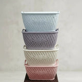 Woven Plastic Organiser Basket 11x8 Inch Storage & Organisation Household Storage Baskets