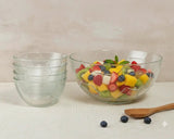 Costa Football Pattern Glass Bowl Set 7pcs Serveware Serving Bowls