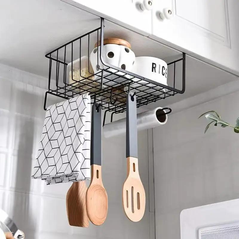 Metallic Under Shelf Storage Rack Storage & Organisation Shelf Rails & Guards