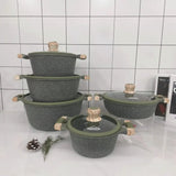 10-Piece Granite Non-Stick Cookware Set Cookware Cookware Sets