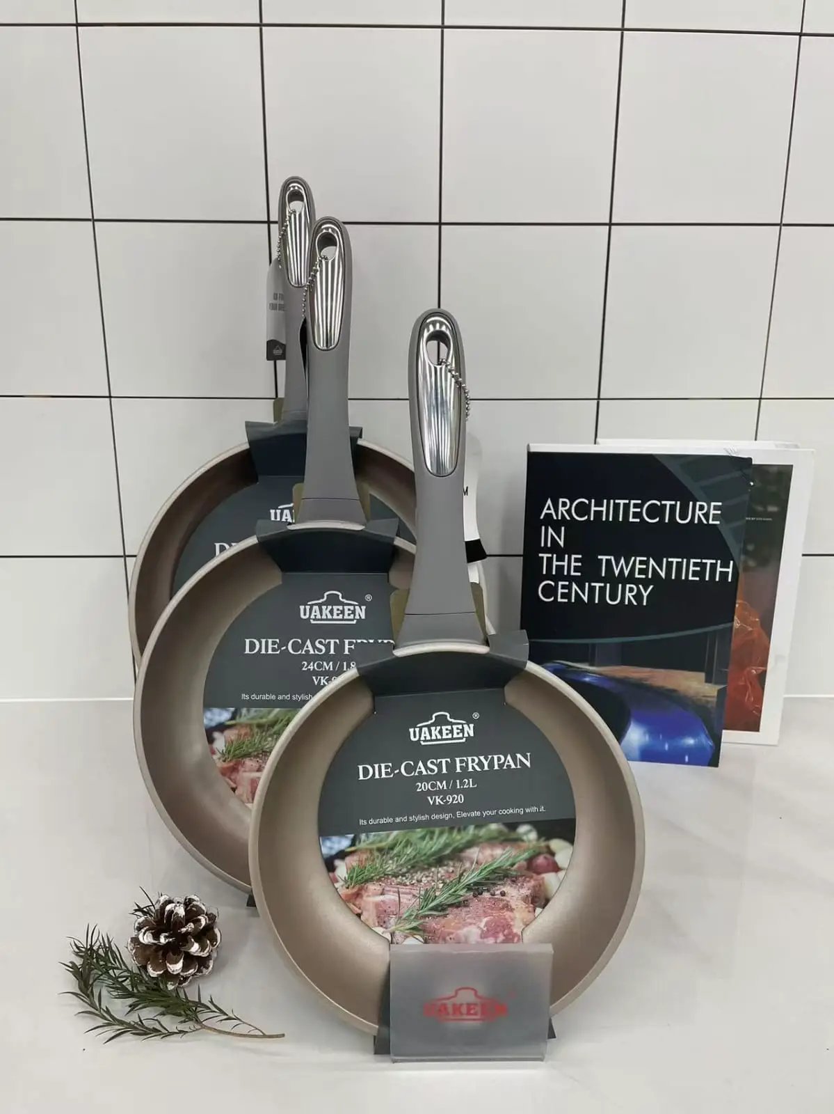 Uakeen Granite Non-Stick Pan 28cm Cookware Frying Pans