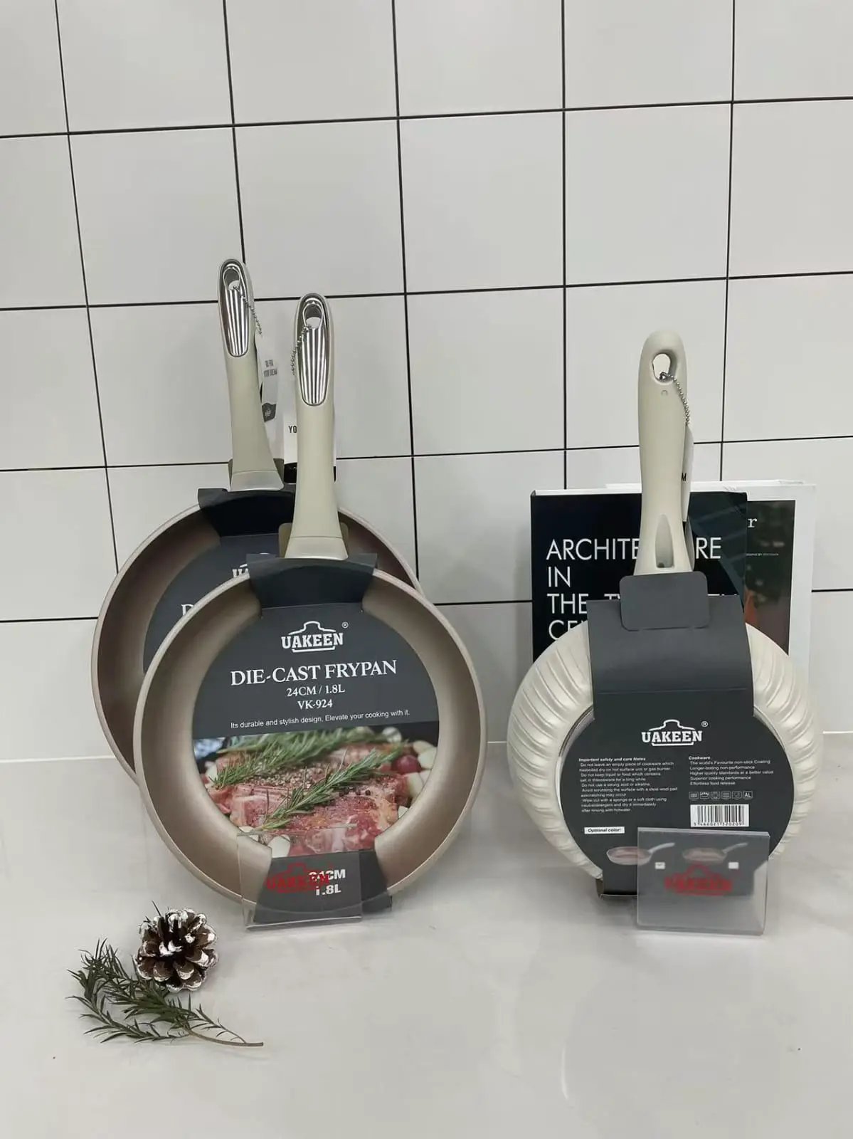 Uakeen Granite Non-Stick Pan 28cm Cookware Frying Pans