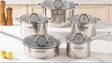 Kuvory S/S 5-Piece Cookware Set Heavy Duty Cookware Cookware Sets