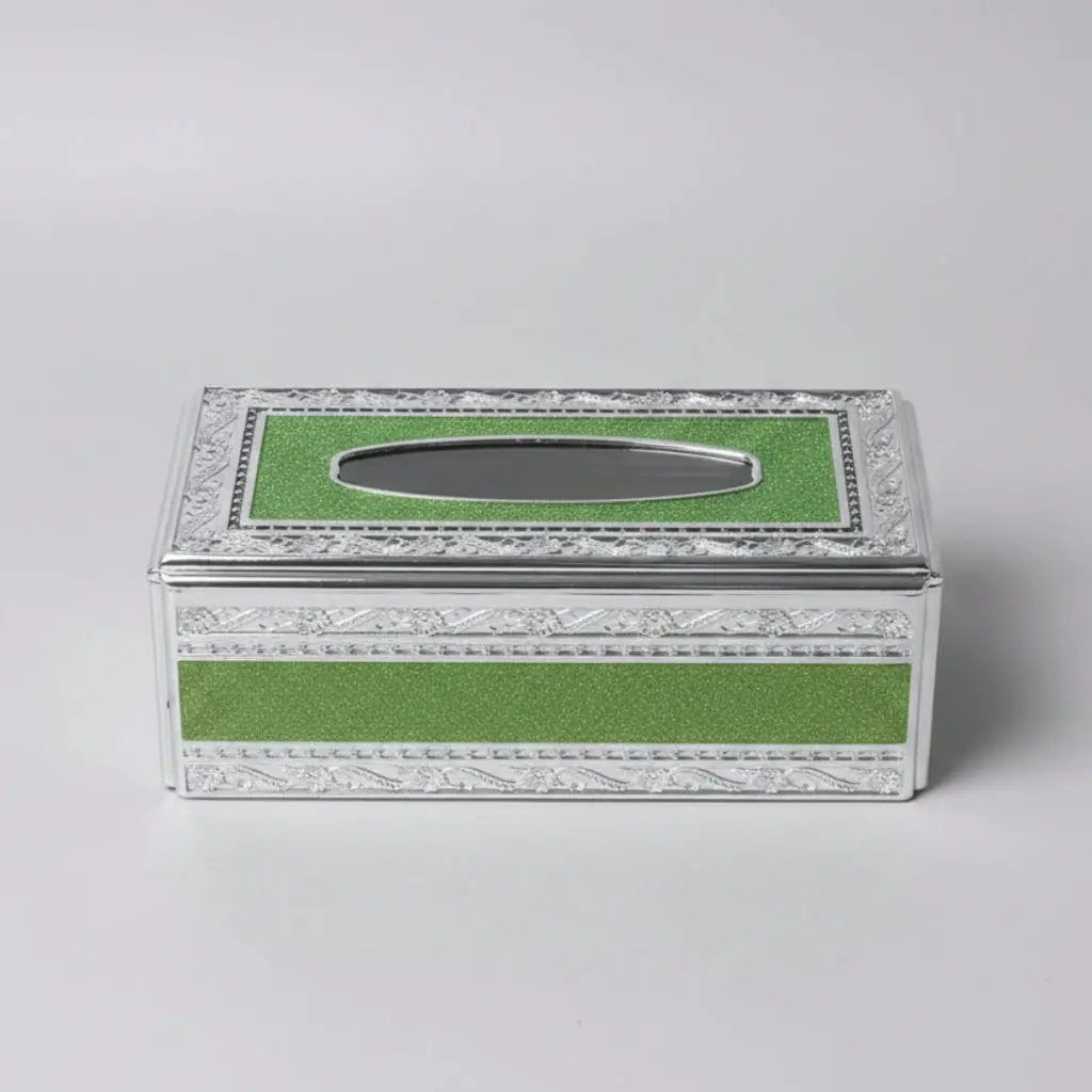 Rectangular Metallic Serviette Box Holder Home Accessories Facial Tissue Holders