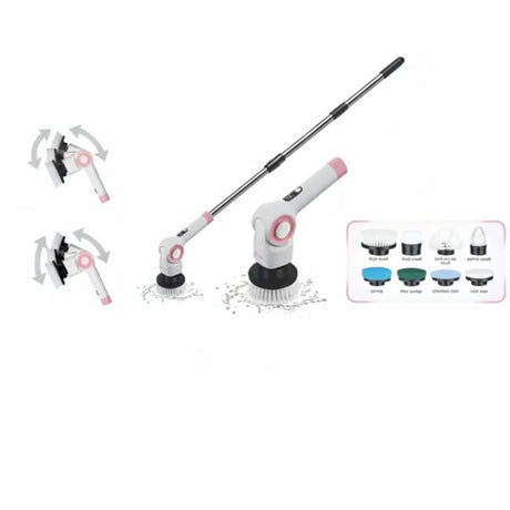 11-in-1 Electric Spin Scrubber Cleaning Appliances Scrub Brushes