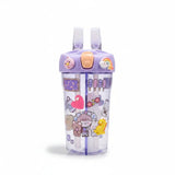 Cartoon Themed Partitioned Water Bottle Kids & Travel Water Bottles