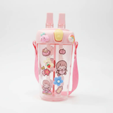 Cartoon Themed Partitioned Water Bottle Kids & Travel Water Bottles