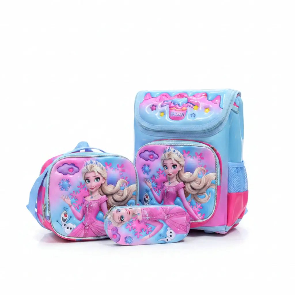 3-in-1 Cartoon School Box Bag Set Kids & Toys School Backpacks
