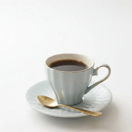 Blue Ceramic Cup & Saucer Set of 6 170ml Kitchenware Coffee Sets