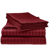 Luxury Cotton Striped Bedsheet Set Bedding Bed Sheets