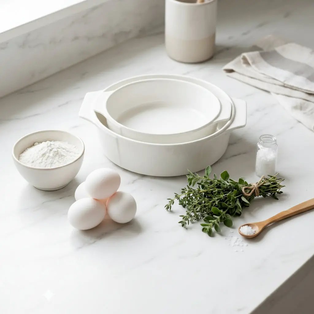 Round Ceramic Baking & Serving Tray Kitchenware Roasting Pans