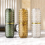 Checkered Texture Toothbrush & Toothpaste Holder Home & Bath Toothbrush Holders