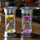 60-Minute Silver Decorative Hourglass Home Decor Hourglasses
