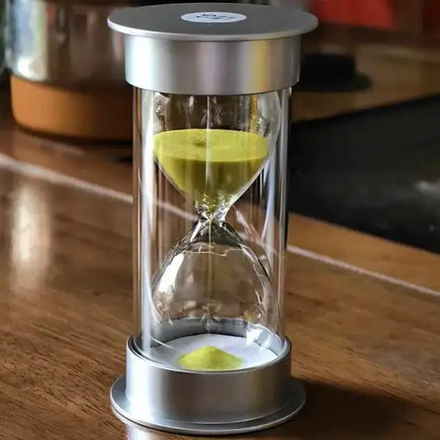 60-Minute Silver Decorative Hourglass Home Decor Hourglasses
