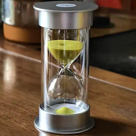 60-Minute Silver Decorative Hourglass Home Decor Hourglasses