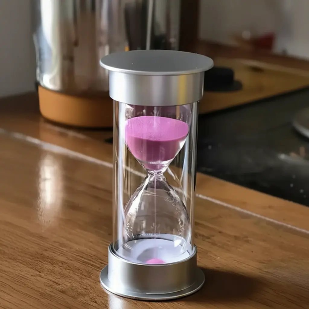 60-Minute Silver Decorative Hourglass Home Decor Hourglasses
