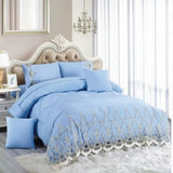 Cotton Lace Duvet Set 6x6 – 5-Piece Bedding Duvet Covers
