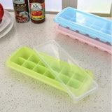 BPA-Free Plastic Ice Cube Tray 12-Cube Kitchen & Storage Ice Cube Trays