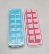 BPA-Free Plastic Ice Cube Tray 12-Cube Kitchen & Storage Ice Cube Trays