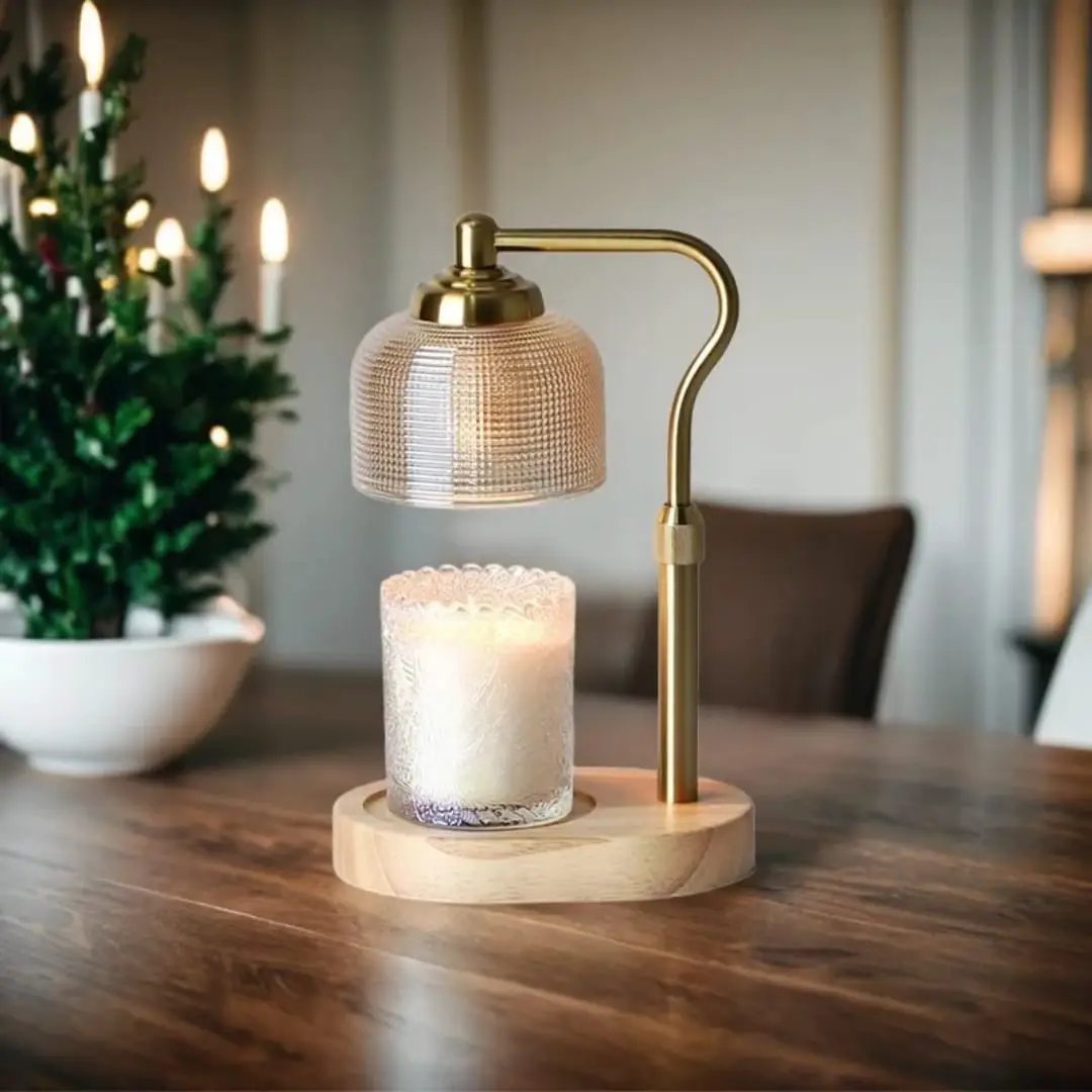 Glass Dimmable Electric Candle Warmer Home Decor Candle & Oil Warmers