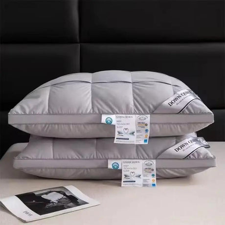 Goose Down Premium Fibre Pillow Bedding Pillows