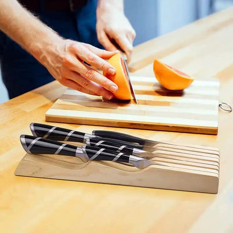 Heavy Duty Wooden Kitchen Knife Holder Kitchen & Storage Knife Holders