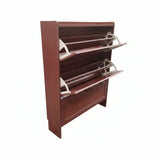 Ultra-Thin 3-Tier Flip MDF Shoe Cabinet Furniture Shoe Cabinets