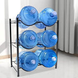 4-Bottle Heavy Duty Carbon Steel Water Bottle Rack Kitchen & Storage Drinkware Holders